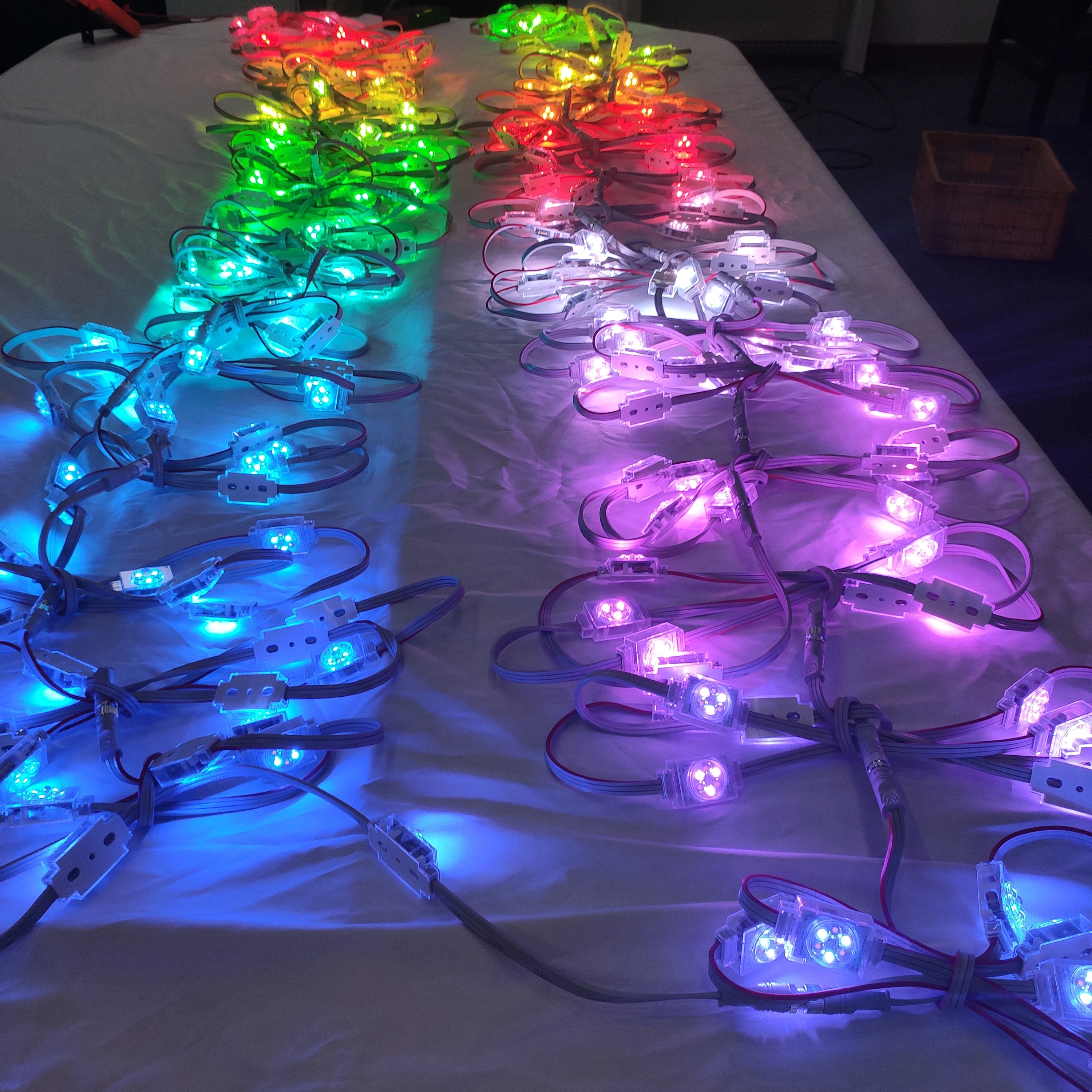 permanent holiday DC48V rgb aluminium track module led point lights