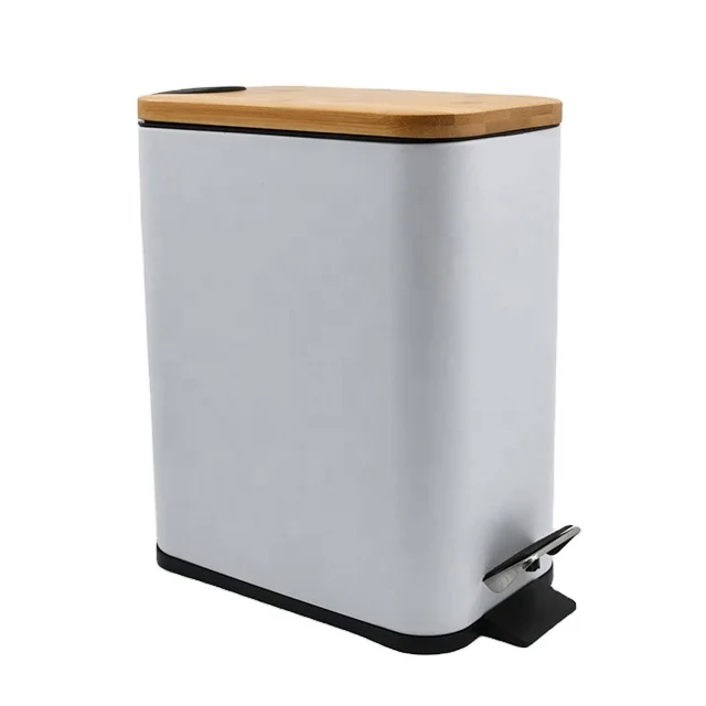 Trash Can Inside Cabinet Open Top 5L Indoor Garbage Enclosure Iron Industrial Waste Container waste bin