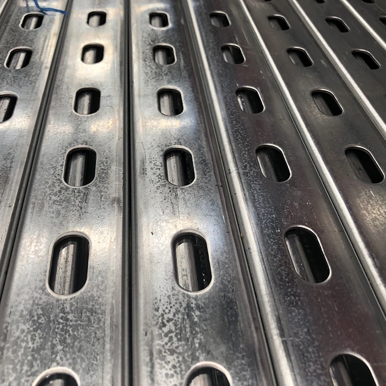 Galvanized Slotted Unistrut Channel with Reinforcement Bar