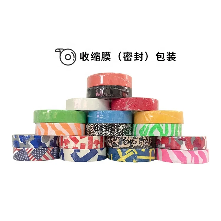 Colorful Hockey Stick Tape  Cotton OEM Logo Color Cloth Blade Stick Grip