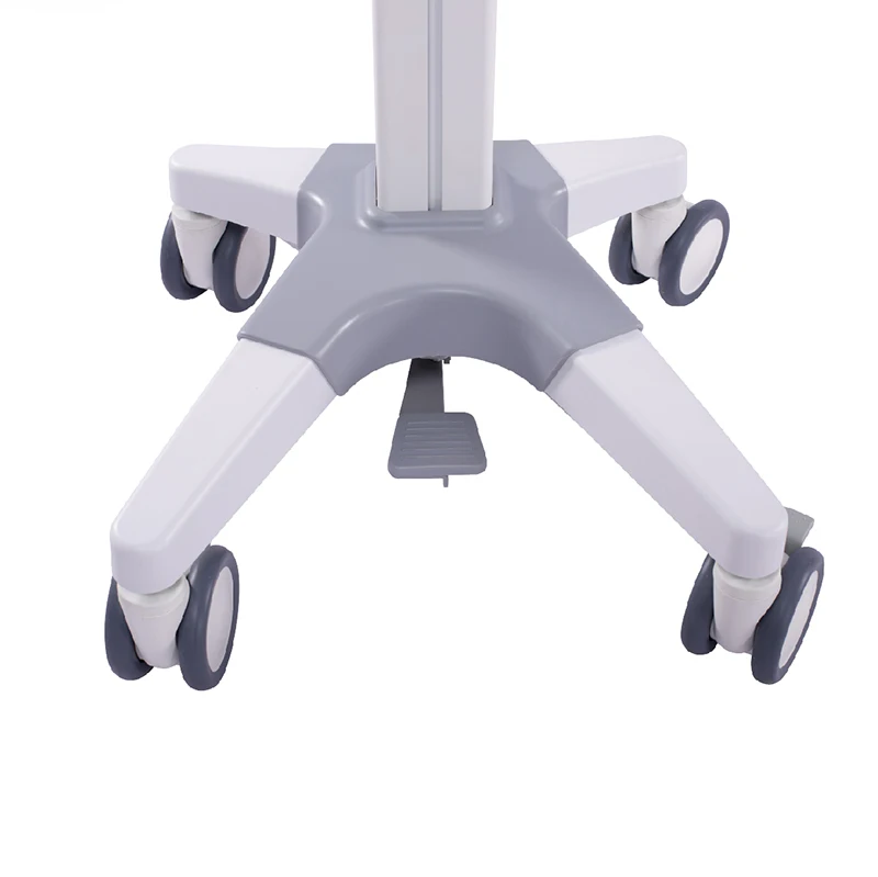 ABS Mobile Height Adjustable Nursing Mobile Trolley Medical Computer Trolley