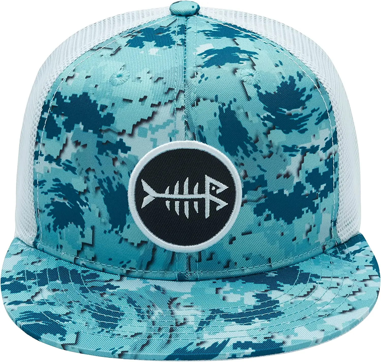 High Quality Custom Plain Blank 5 Panel Hat polyester fabric digital printing Twill &Mesh Trucker Caps Hat