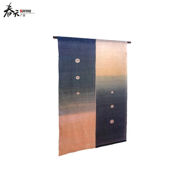 Japanese Linen Door Curtains Kitchen Entrance Curtain Customized Summer-themed Decoration Blackout Valance