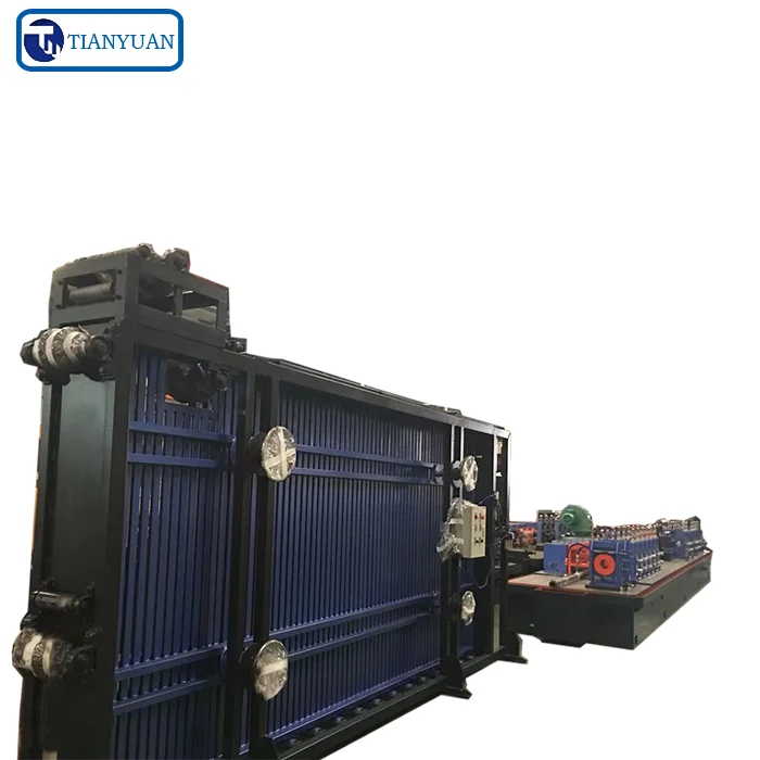 Pipe making machinery with flying saw carbon steel hollow pipe line