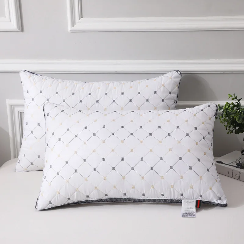 Hotel high counts density luxury pillow quilted Comfortable support wholesale pillow