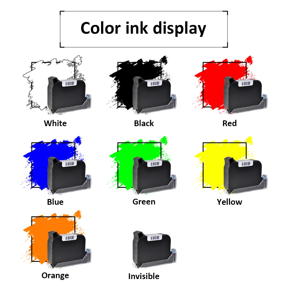 UVS Handheld U2 12.7Mm Inkjet Marking Machine Barcode Expire Date Number Printer Price Stamped Solvent Ink Printer