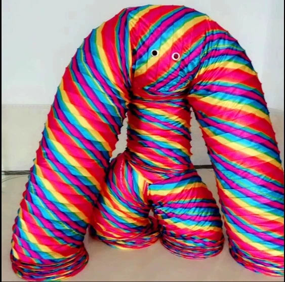 New Rainbow Tube Water Pipe Dance Upgrade Oxford Cloth Warm up Performance Magic Performance Props
