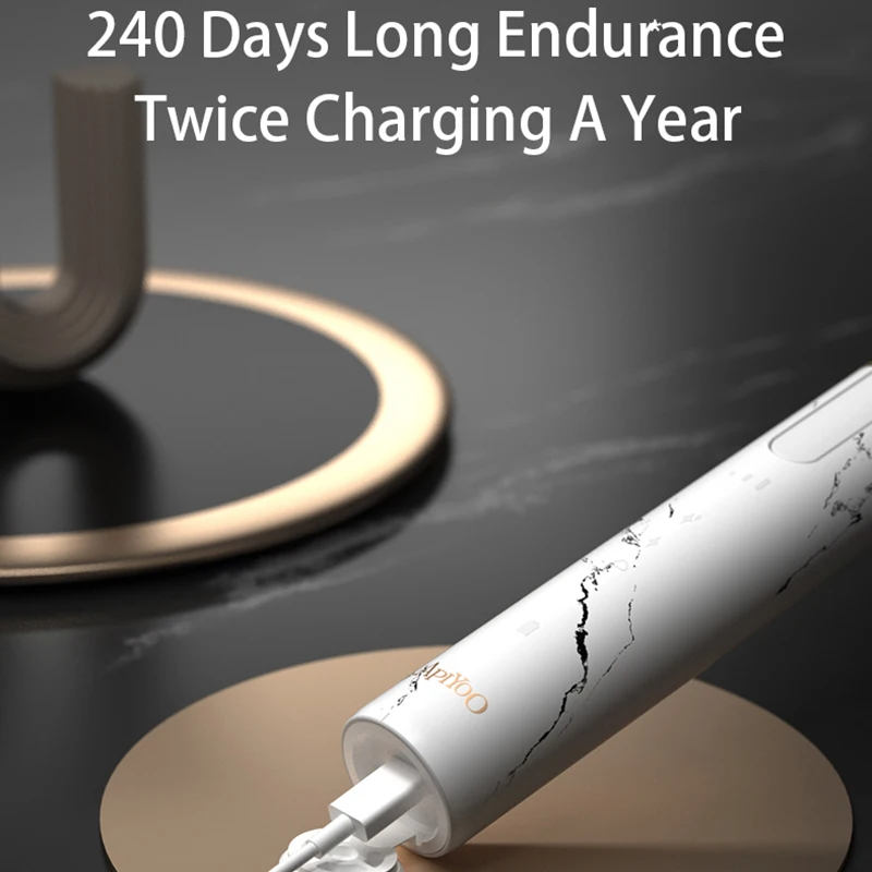 Wholesale Tktk Trending Teeth Whitening 9 Modes IPX7 Waterproof Smart Sonic Electric Toothbrush With Pressure Sensor