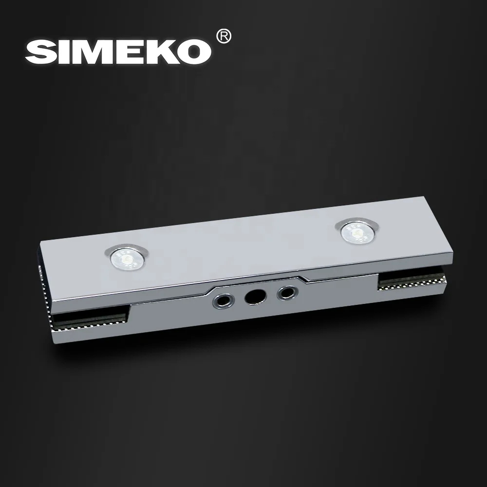 New Type Frameless Sliding Patch Fittings Floor Spring Customer Logo Glass Door Stainless Steel 304 Glass Patch Fitting
