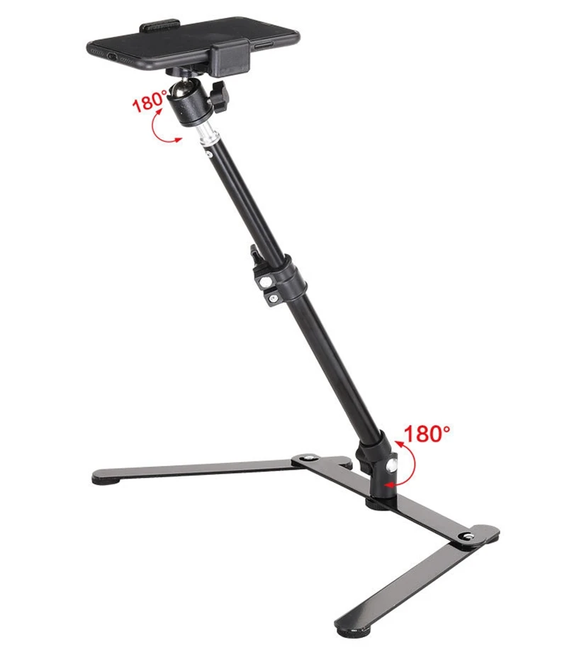 Smart Phone Video Vlog Live Stream Tripod Holder Selfie Photography Tripod Stand Live Stream Phone LED Ring Light Desktop Stand