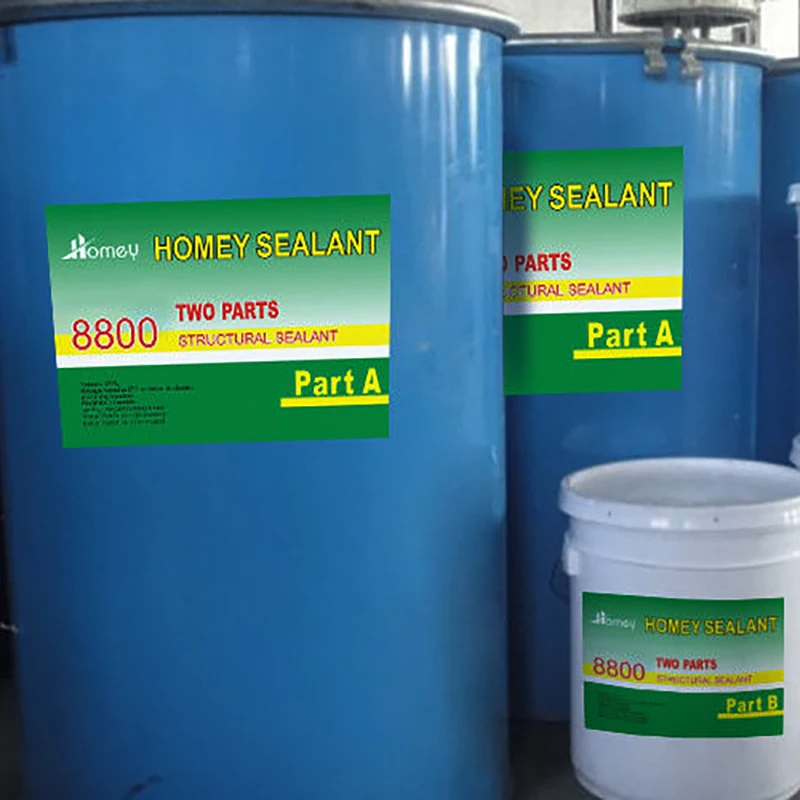Homey Drum Glass Partition Wall Silicone Sealant Insulating Glass Two Part Silicone Sealant