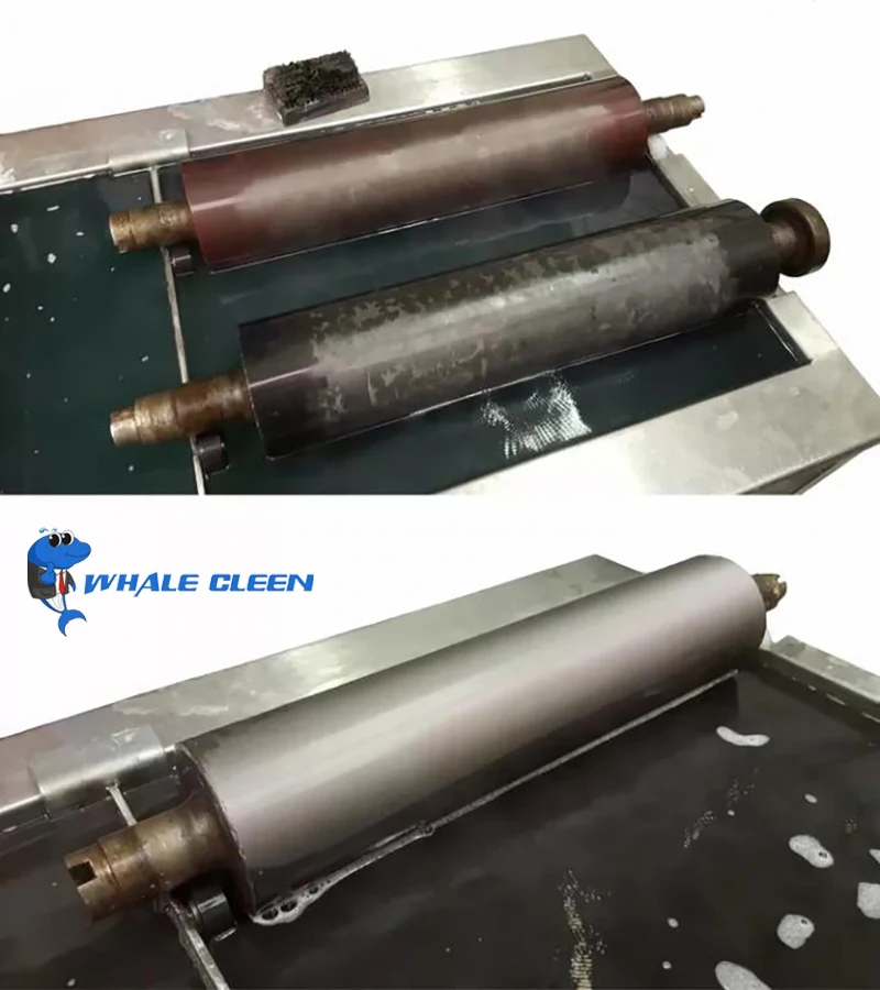 Blue Whale Ultrasonic Ceramic Anilox Roller Washing Machine Anilox Roller Cleaning Machine
