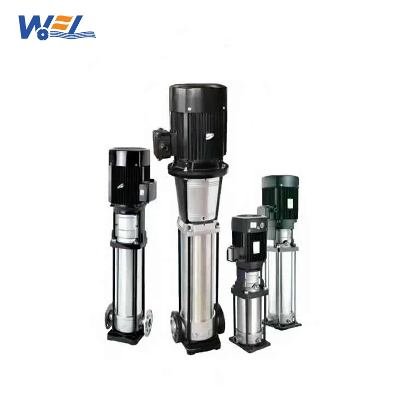 New Type Stainless Steel high pressure booster water pump price 2hp 1.5kw vertical multistage centrifugal pump