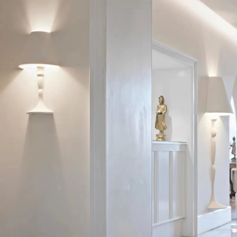 Nordic personality embedded decorative gypsum wall lamp