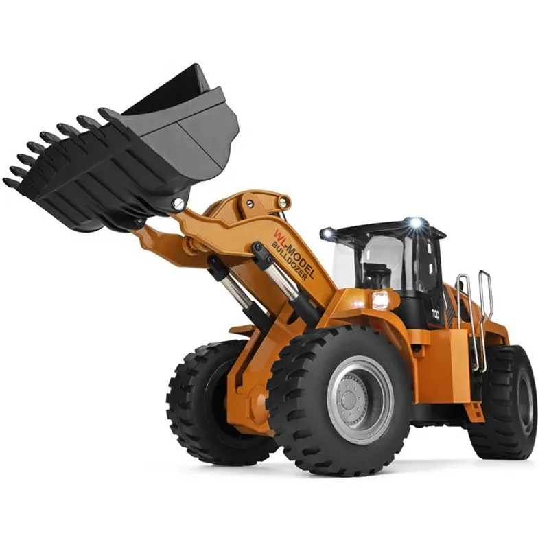 Wltoys 14800 1/14 2.4g 4 WD Electric Simulation Alloy With Light Remote Control Engineering Model Toy Bulldozer Rc Boys Toys