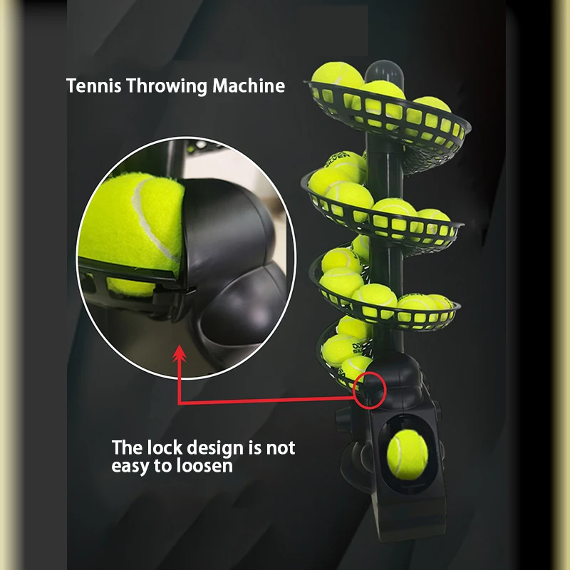 TenniSmach TS-02 Mini Plastic Sports Training Equipment Efficient Tennis Ball Throwing & Serving Machine
