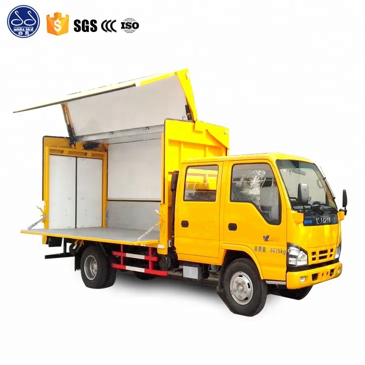 Light Weight Wing-Open Box Cargo Truck Box Van