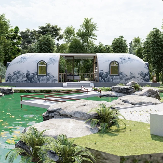 Geodesic dome house polystyrene modular houses dome homes waterproof glamping luxury