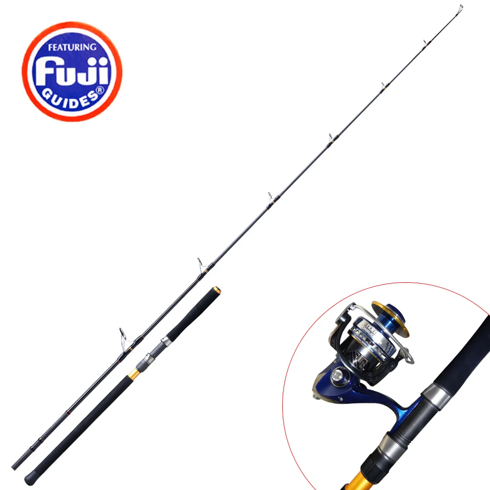 Japan saltwater sea carbon fiber racks 2.6m 2.7m telescopic fuji guide boat fishing pole rod spinning light poping rod
