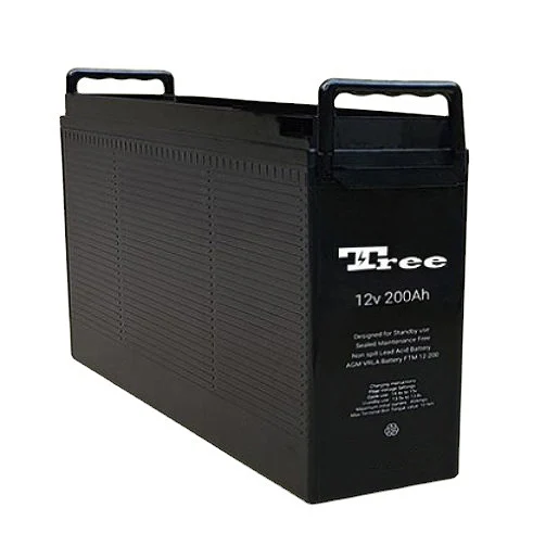Free Shipping Deep cycle solar battery 12v100ah front terminal battery 90ah 105ah 120ah Lead-acid battery for backup power