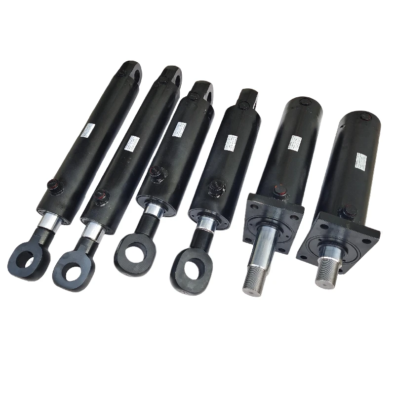 HSG series cheap long stroke double acting hydraulic cylinders with pin flange mounting