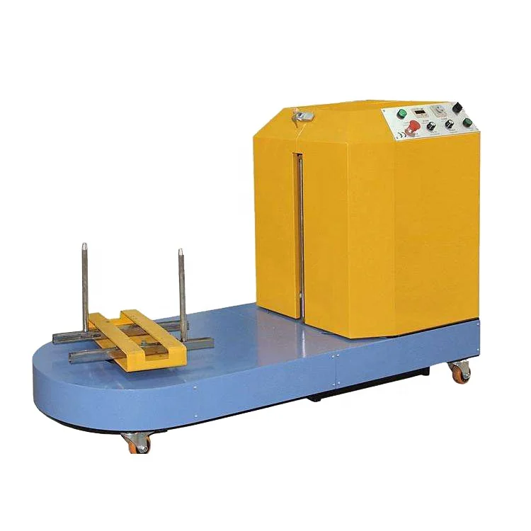 
Automatic Wrap film airport luggage stretch wrapping machine 