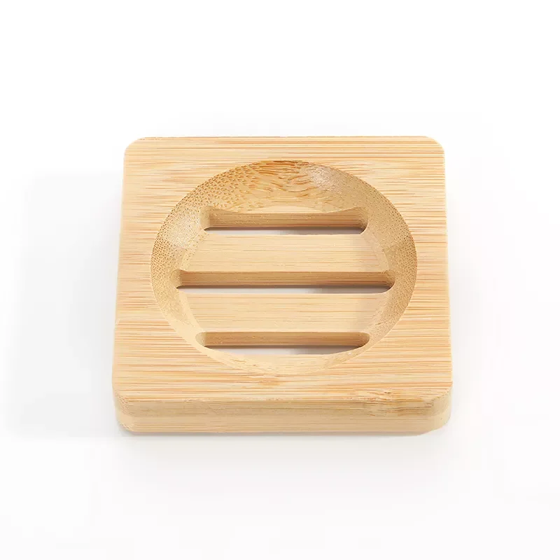 Bamboo Soap Dish Wooden Soap Holder Tray Natural Soap Saver for Bathroom Kitchen Sponges Scrubber