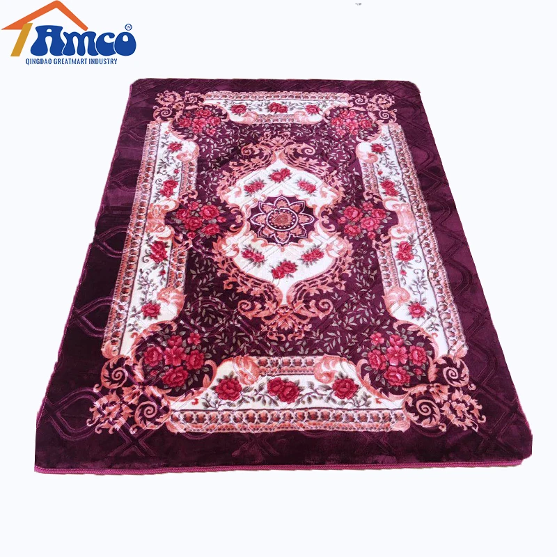 Indonesia Malaysia market hot selling embossed autumn mink carpet for home