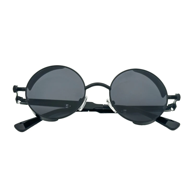 Vintage Metal Sunglasses for men and women UV400 Gold Black Sun Glasses Steampunk Style eyeglasses