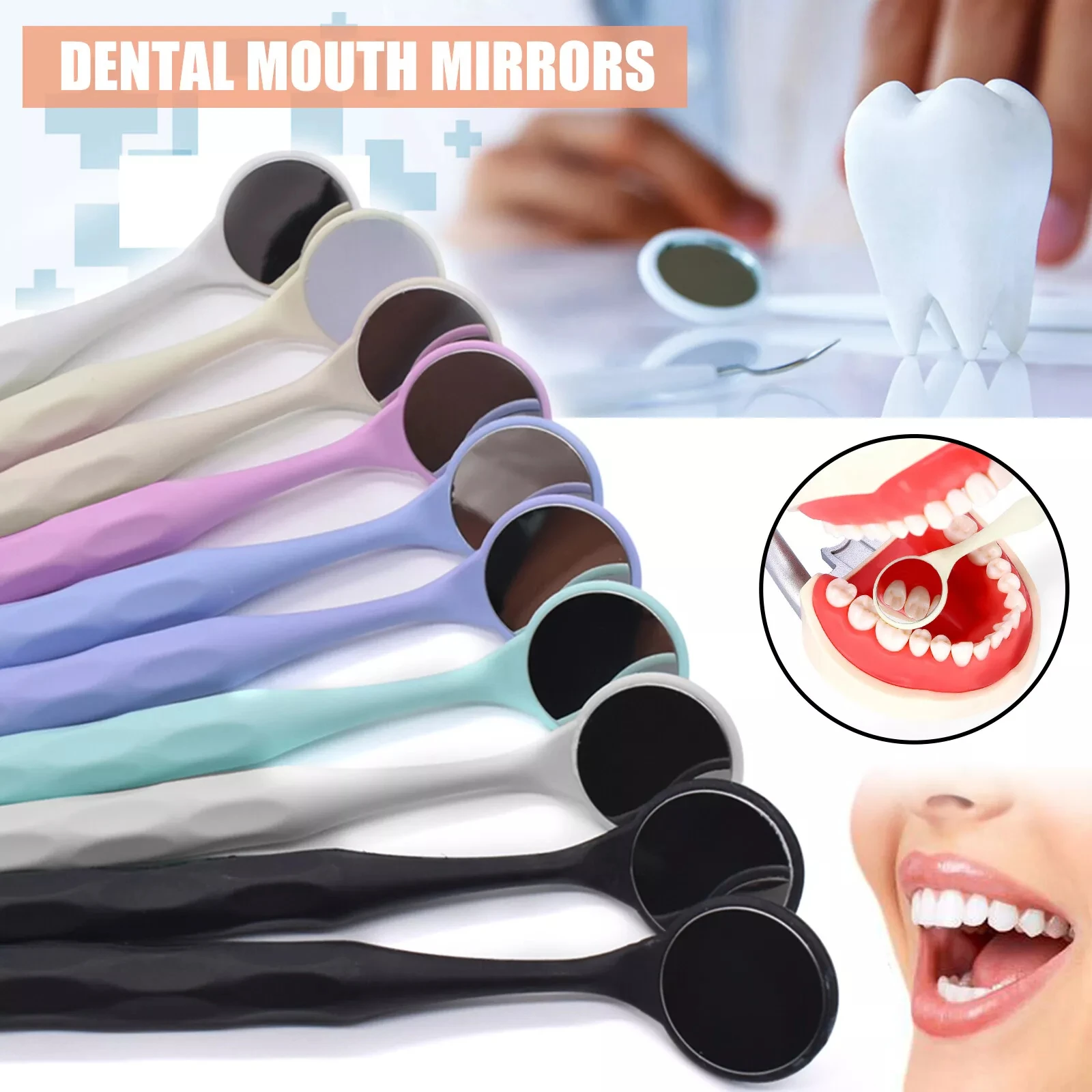 10pcs/Box Dental Autoclavable PREMIUM Mouth Mirrors Double Single Sided Oral Mirrors Dentist Premium Mouth Mirrors