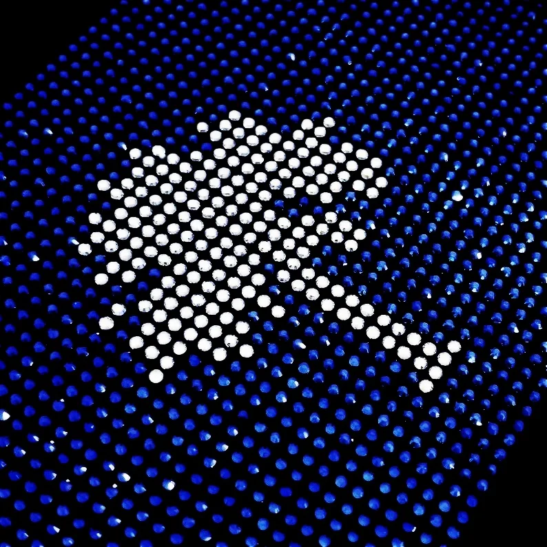 HotFix Rhinestones Transfers South Carolina Iron on Transfers Design Rhinestones Carolina Flag Motif Appliques  For Garments