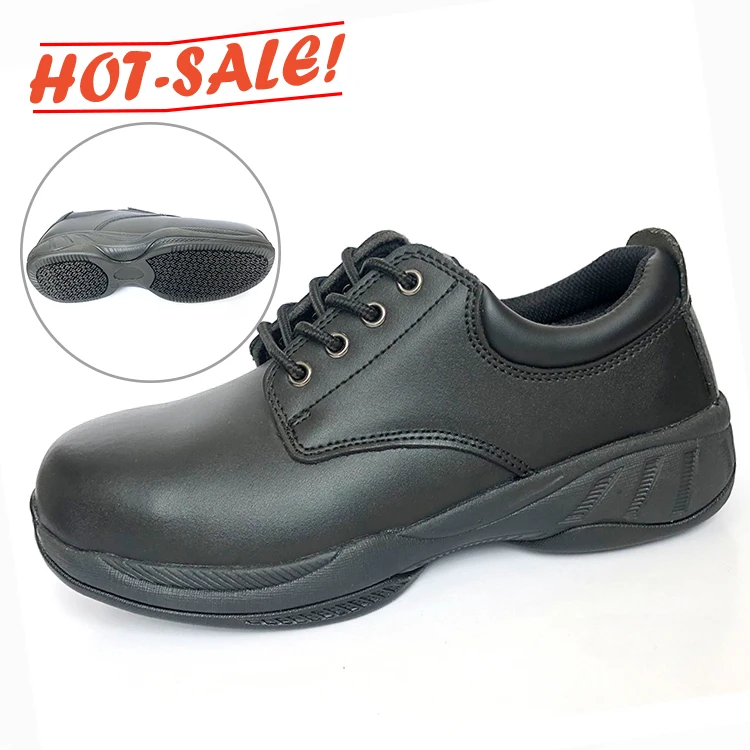 Factory Hotsale Anti Silp Oil Resistant Genuine Leather Eva Outsole Professional Chef Kitchen Safety Shoes