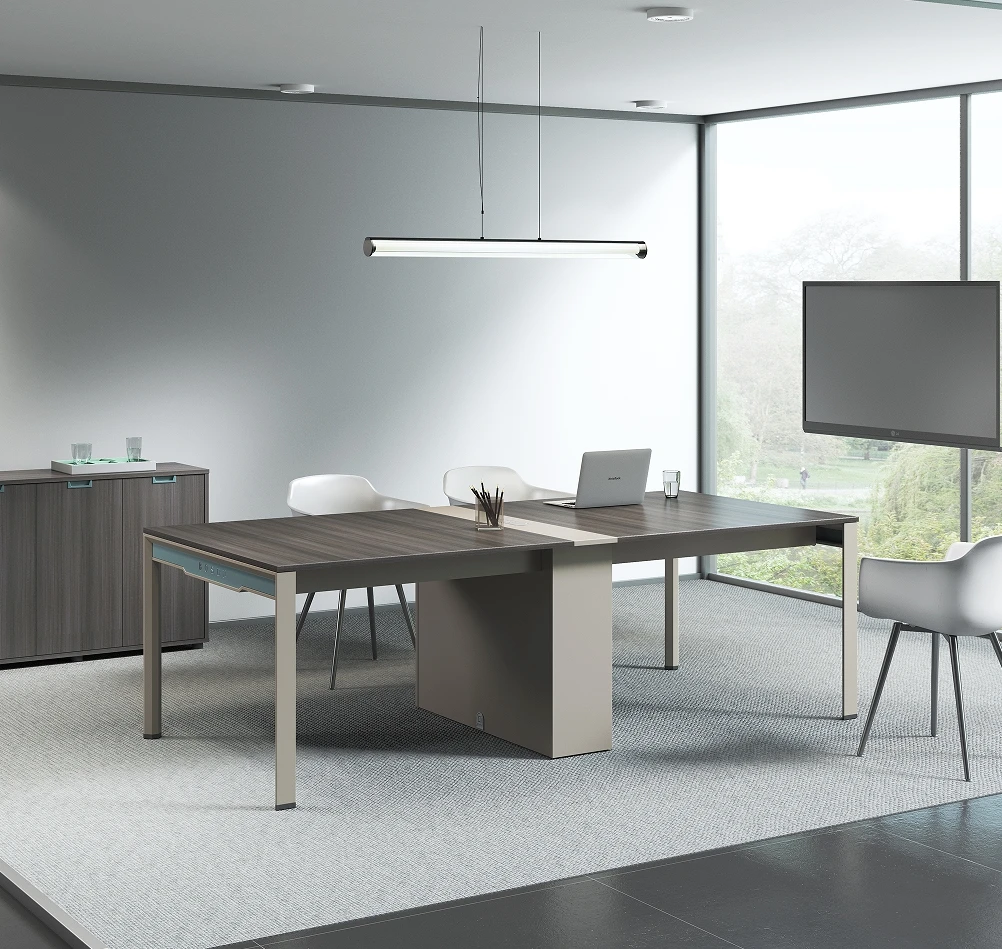 Modern Office Workstation furniture extensible executive office desk 4 Seater Workstation