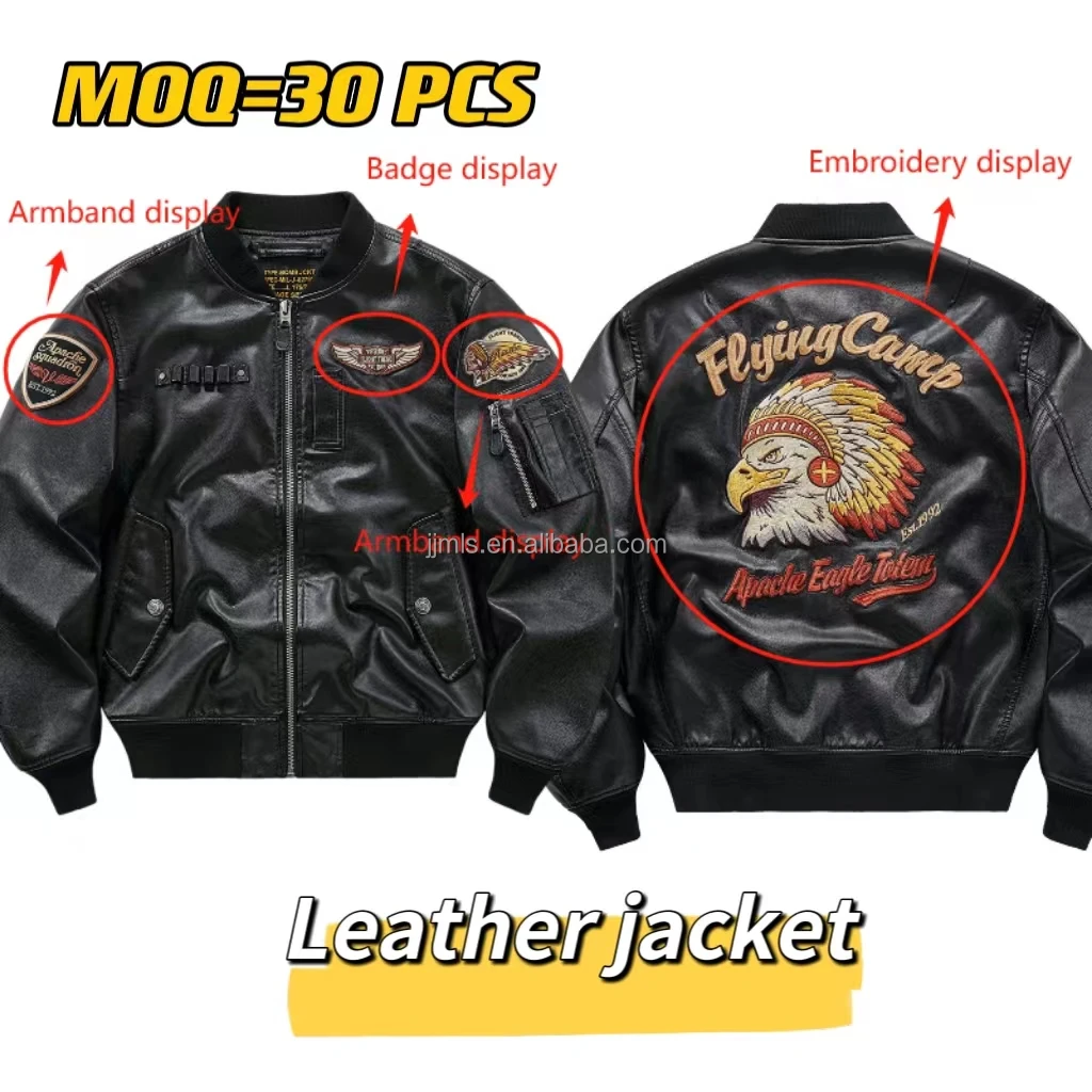 Tea Heart Horse Top Layer Genuine Leather Polish Imported Leather Embryo Classical Motorcycle Leather Jacket