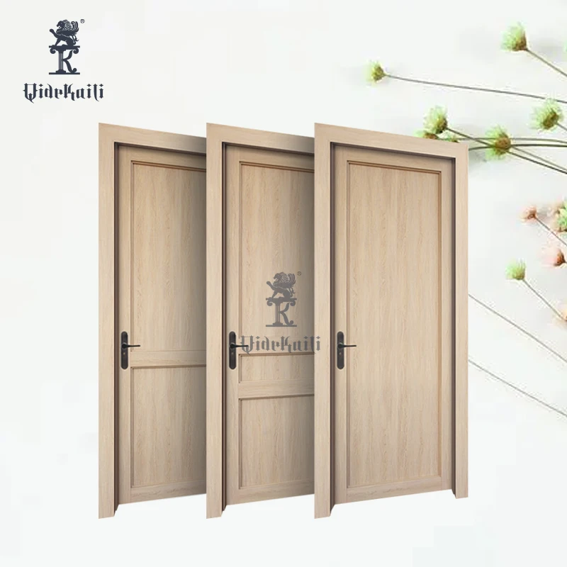 Environmentally Friendly 100% Wood Plastic Composite PVC Interior Toilet Doors for Hotels