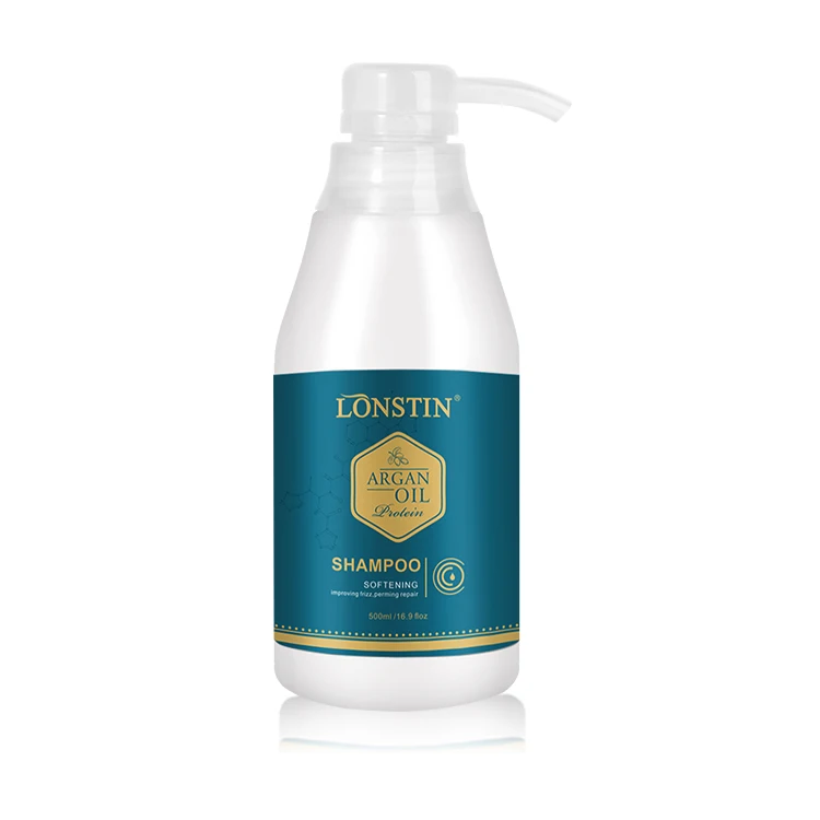 Lonstin Private label herbal moisturizing hair treatment protein brazilian biotin collagen keratin shampoo