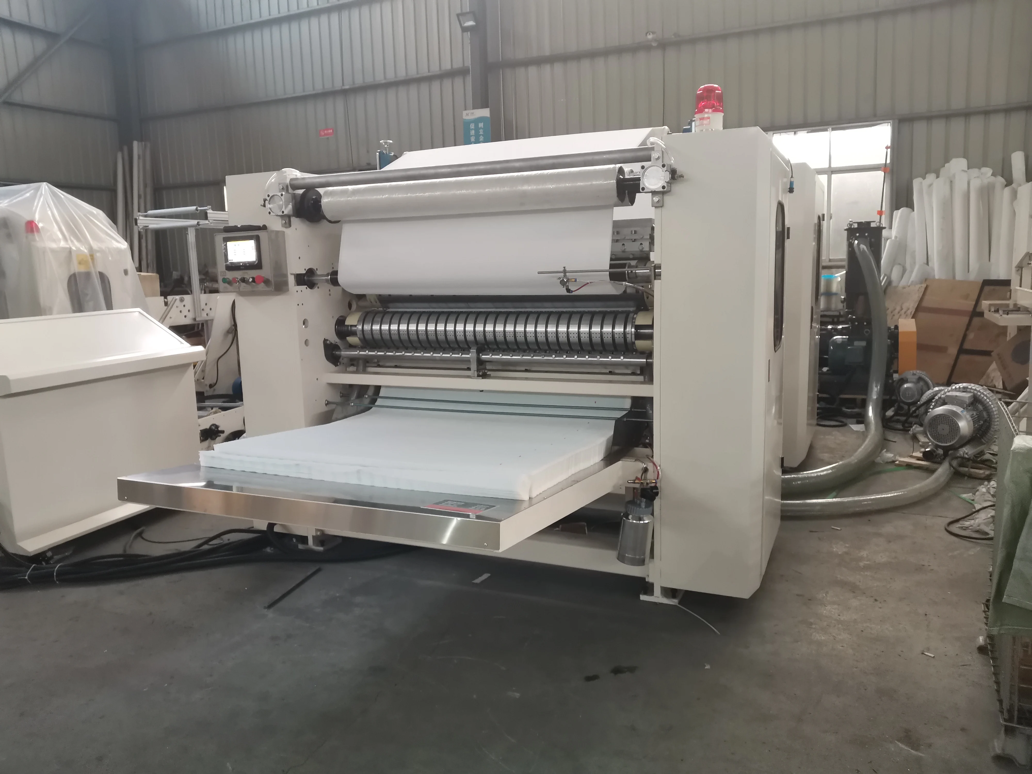 
High speed automatic glue lamination N fold hand towel paper production line 
