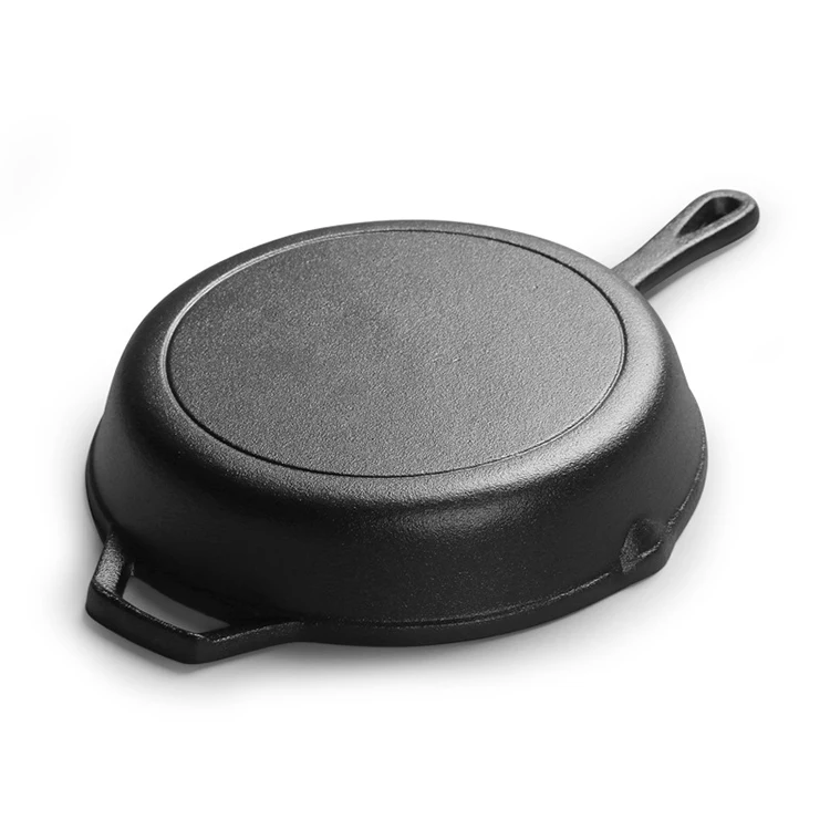 Factory New Arrival Kitchen Accessories Non-coating Cast Iron Frying Pan 10 Inch 12 Inch Cooking Pot
