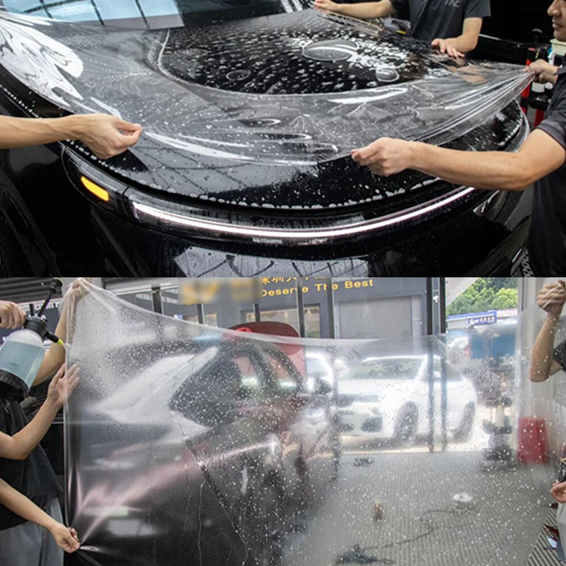 Hot Sales 1.52*1m High Quality Transparent Film Wrap Anti-Scratch Antifouling Car Stickers Paint Protection TPU PPF Film