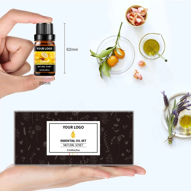 Private Label 100% Pure Therapeutic Grade Essential Oils Set Organic Aromatherapy Fragrance Perfume Essential Oil Set