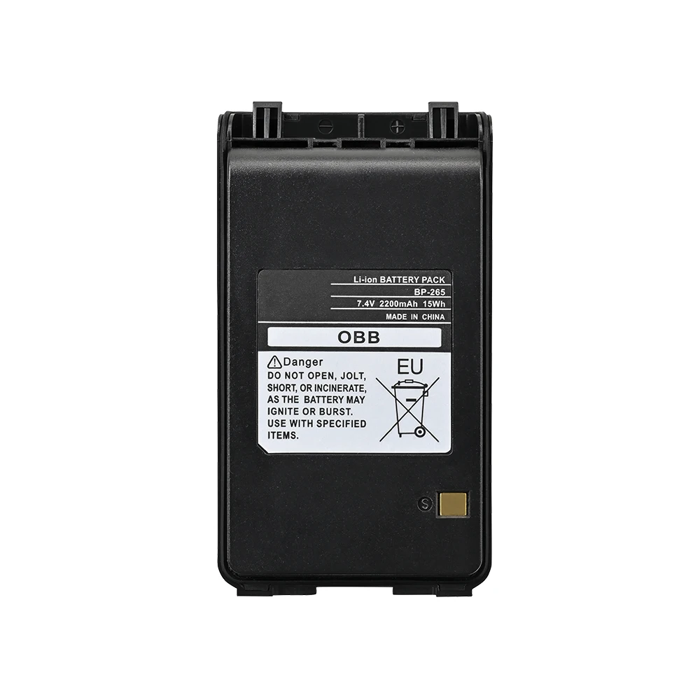 High quality original quality rechargeable walkie talkie battery BP265 for ICOM V80 V80FX