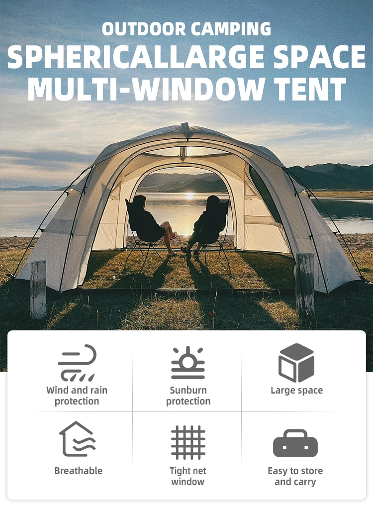 Camping Outdoor Waterproof  Starry Sky Tent Picnic Bubble Tent Outdoor Pavilion Tent With Window