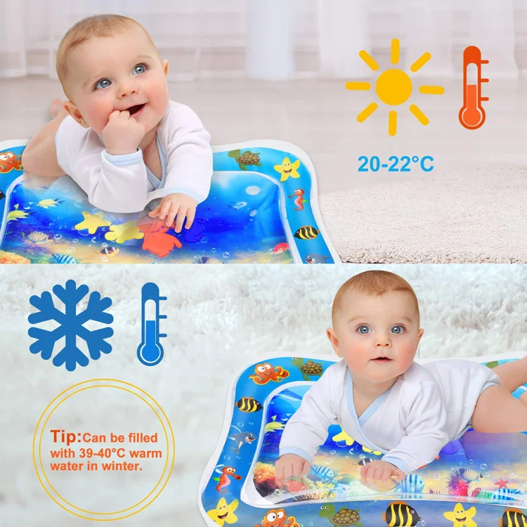 Inflatable Tummy Time  baby  Water play mat