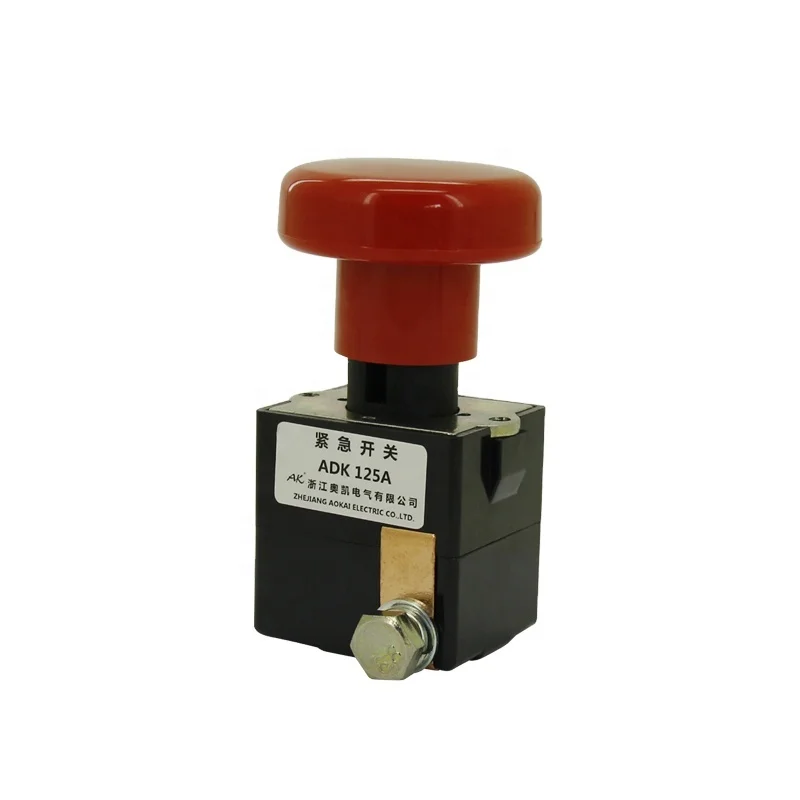 Electric Mower ED125A On Off  Push Button Reset Emergency Stop Switch