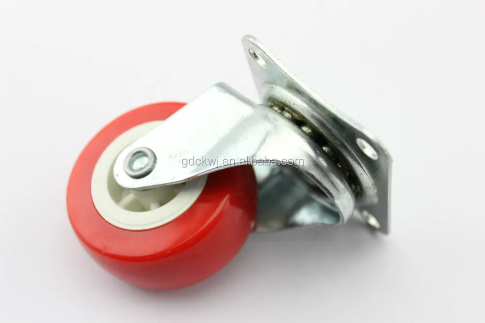 Furniture Caster PU Small Furniture Leg Caster Wheel Universal Industrial Running Caster Wheel