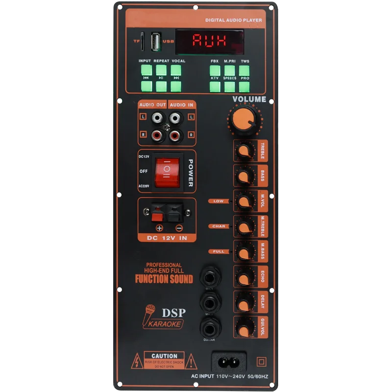 100W Active Speaker Amplifier Module Powered Board Speaker Panel Decoder Board For Trolley Speaker Audio Amplifier Module