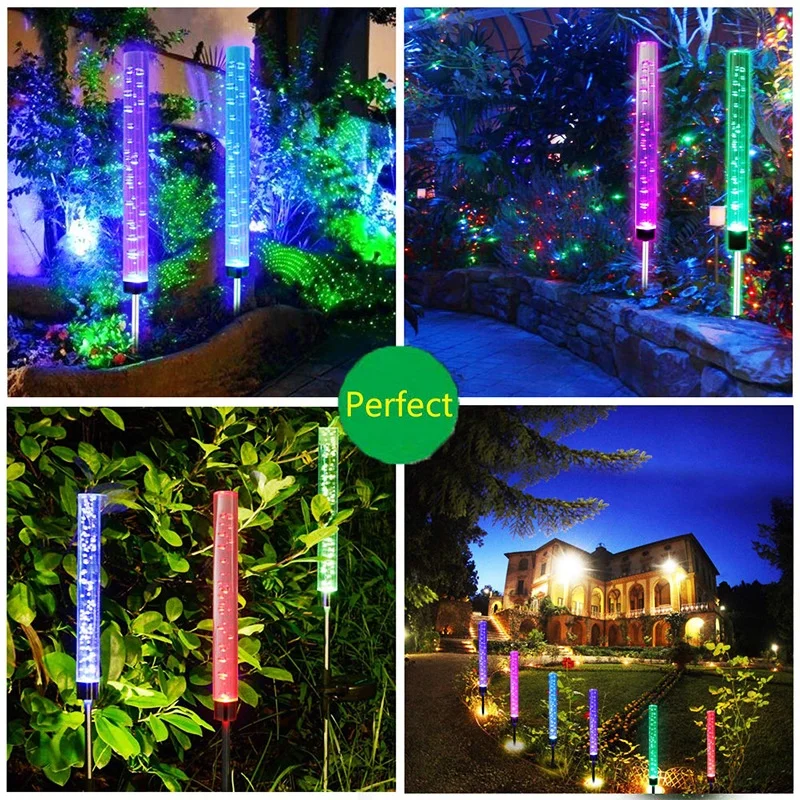 Solar IP65 Waterproof Lawn Light Solar Floor LED Landscape Plug Light Ground Lamp Solar Reed Lantern Garden Lights