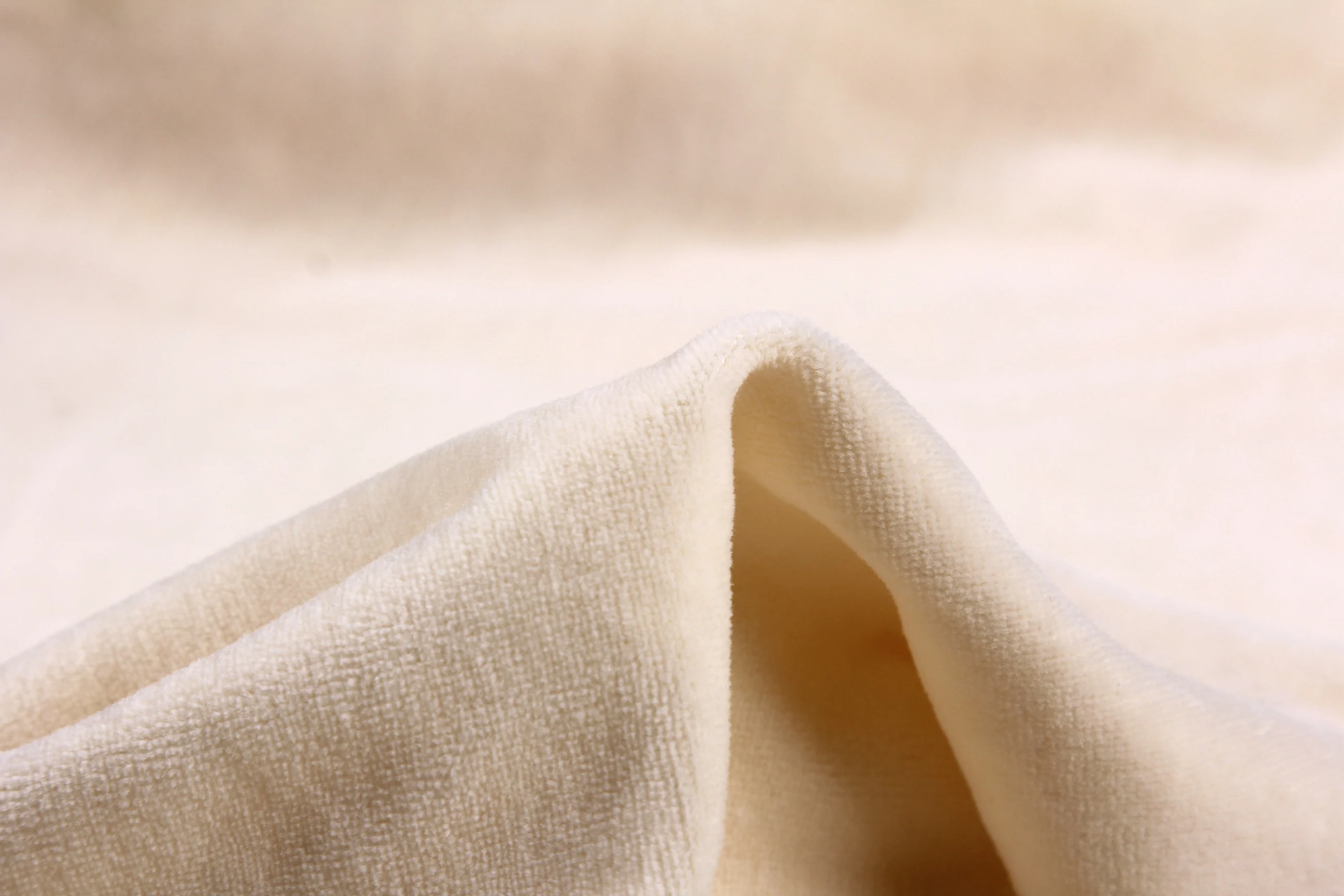 2024 New Design 165cm 280gsm Soft 100% Organic Cotton Velvet Fabrics for Clothing