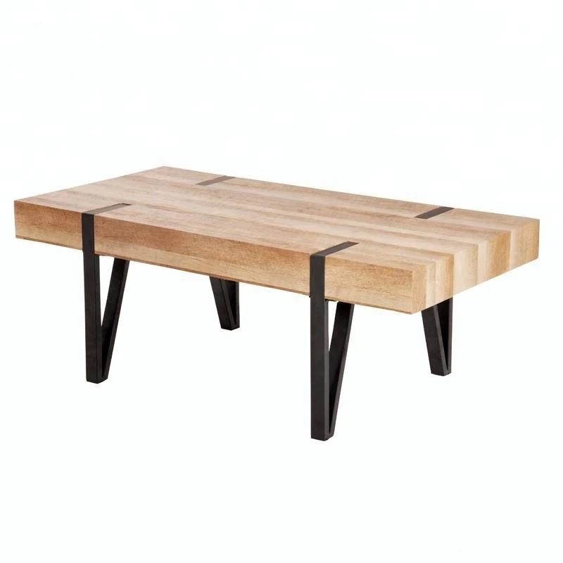 Antique nordic Furniture living room Luxury MDF designer with metal legs modern coffee table