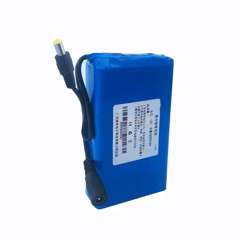 Deep cycle Rechargeable 12V lithium ion batteries pack  12V for solar street light battery E-bike Camera Monitoring